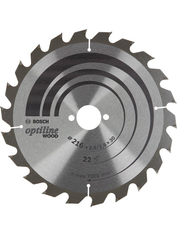 Bosch PRO Wood Cirkelzaagblad 216 x 2,6 x 30 mm - 2608838410