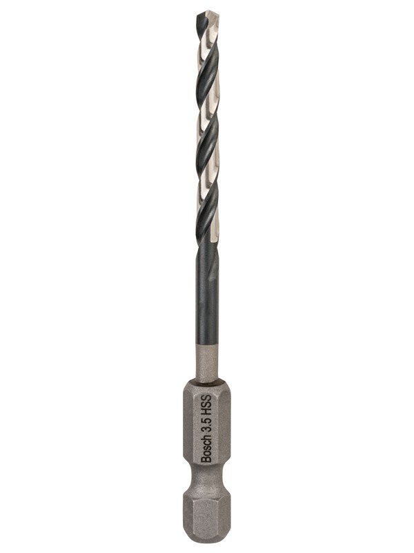 Bosch 1x HSS spiraalboor Impact Control met zeskantschacht 3,5 x 39 x 79 mm - 2608577051
