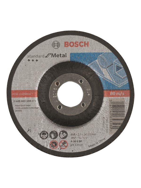 Bosch SKÆRESKIVE Metaal 115X2.5MM KRØP STD