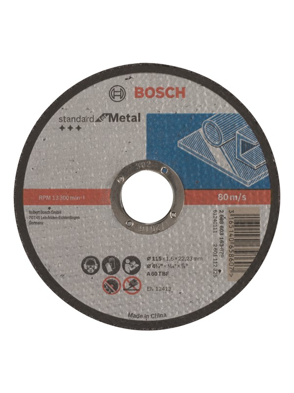 Bosch SKÆRESKIVE Metaal 115X1.6MM STD