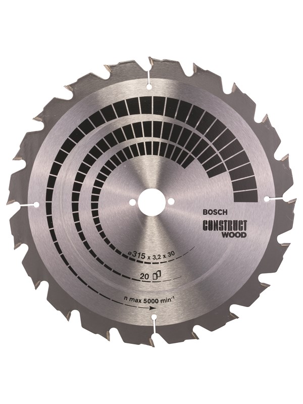 Bosch RUNDSAVKL CONST Hout 315X3.2X30MM 20TDR