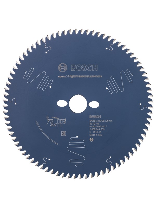 Bosch RUNDSAVKL 250X30X2.8MM 80T EXP HIGHPRESS