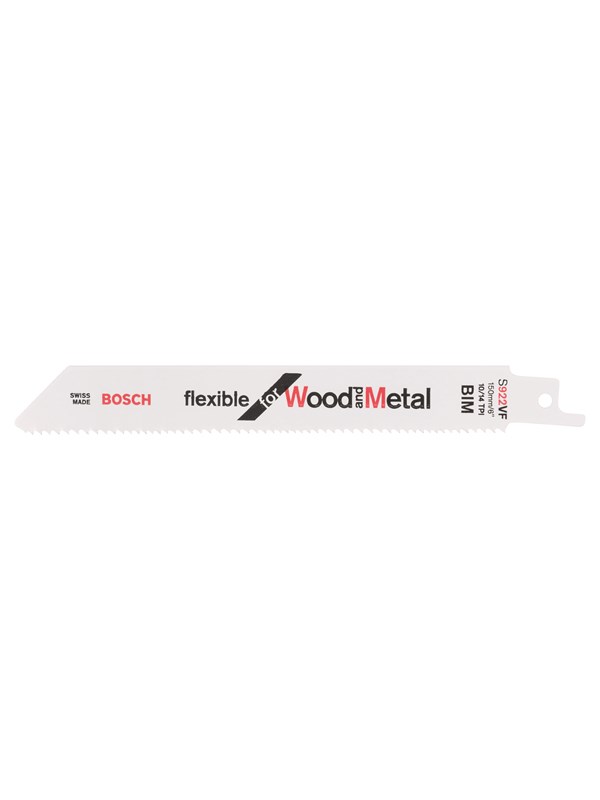 Bosch - Reciprozaagblad S 922 VF Flexible for Wood and Metal - 2 stuks