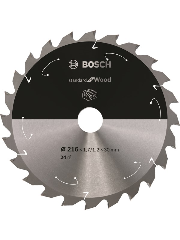 Bosch RUNDSAVKLINGE ACCU STD TRÆ 216X30X24T