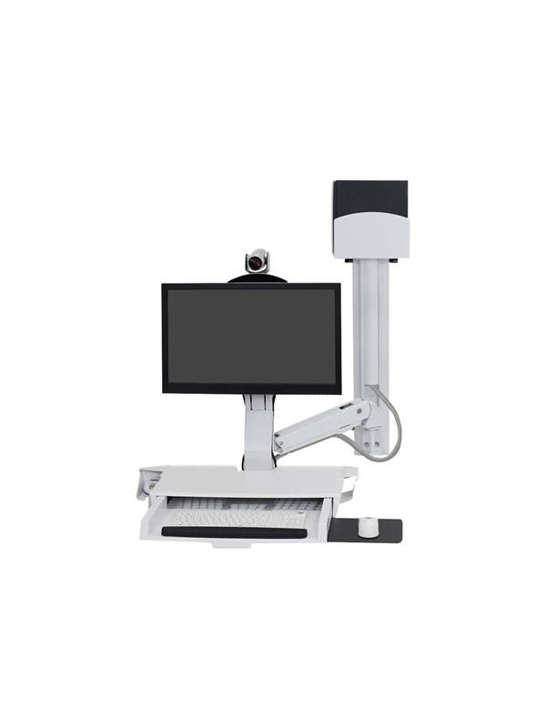 Ergotron SV Combo System with Worksurface & Pan Small CPU Houder - Montage kit (Lift and Pivot)