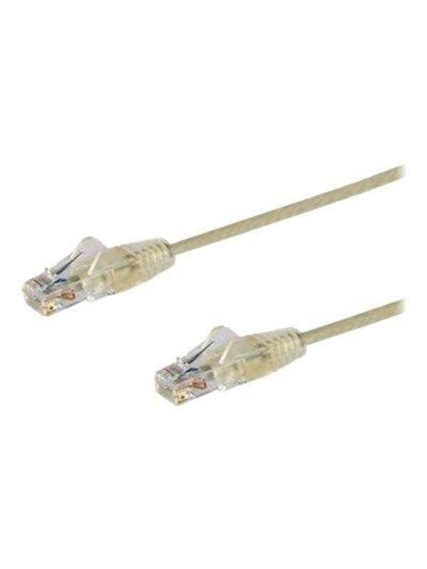 StarTech.com 1.5m CAT6 Cable - Grey Slim CAT6 Patch Cord - Snagless - LSZH - patch cable - 1.5 m - grey - Grijs - 1m