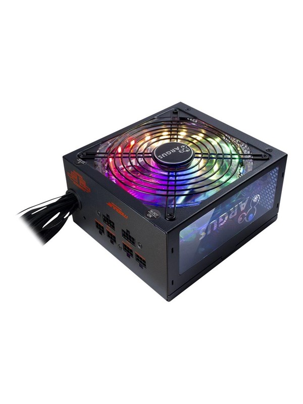 Inter-Tech Argus RGB-650W cm II Voeding - 650 Watt - 140 mm - ATX 2.3 - 80 Plus 80 PLUS Gold