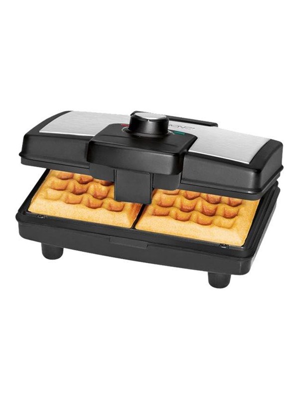 Clatronic WA 3606  Wafelijzer -Roestvrijstaal/Zwart