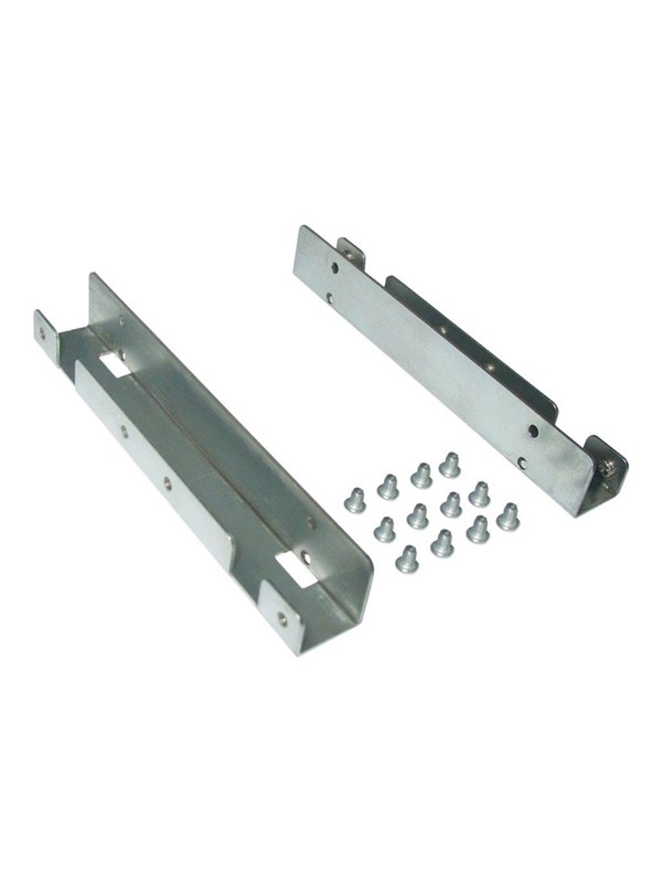 2x 2,5'' HDD/SSD naar 3,5'' slot montage frame / zilver