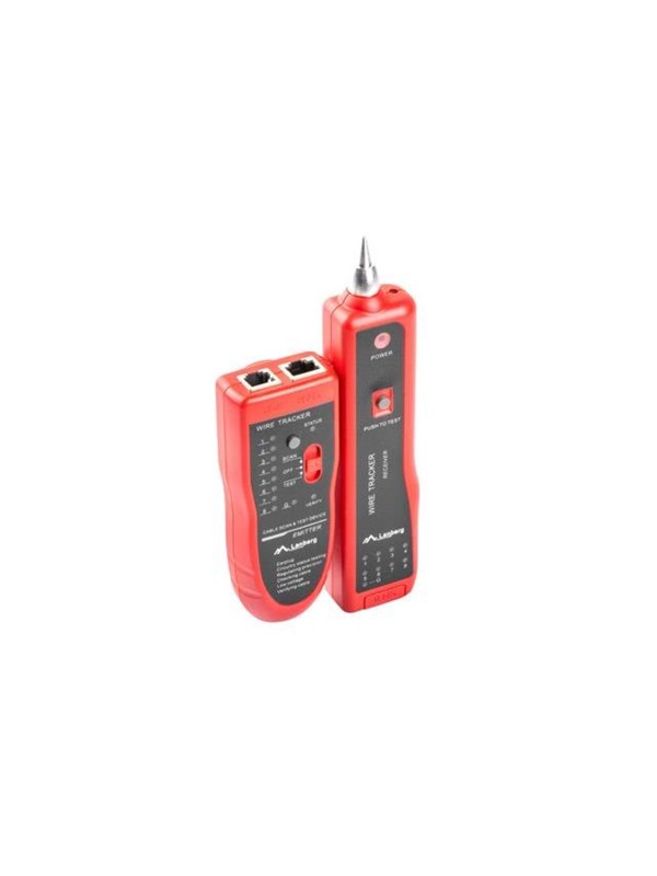 Lanberg NT-0501 netwerkkabeltester Zwart, Rood
