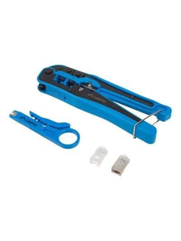 Lanberg - Pakket met krimptang, universele stripper en Lanberg RJ45 FTP/UTP connectoren