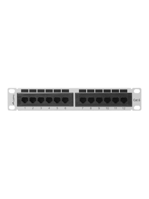 Lanberg PPU6-9012-S - patch panel - 1U - 10"