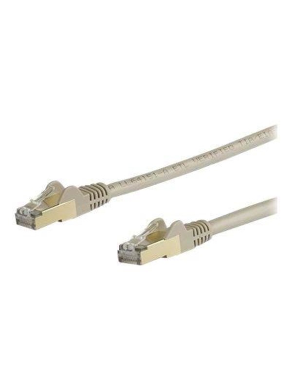 StarTech.com 7m CAT6a Ethernet Cable - Grijs RJ45 Shielded Cable Snagless - patch cable - 7 m - Grijs - Grijs - 7m
