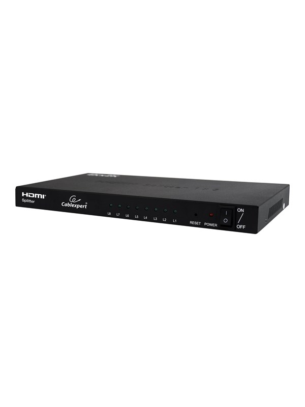 Gembird HDMI Splitter - 8 Poorten - 4K bij 30Hz - Universele Compatibiliteit
