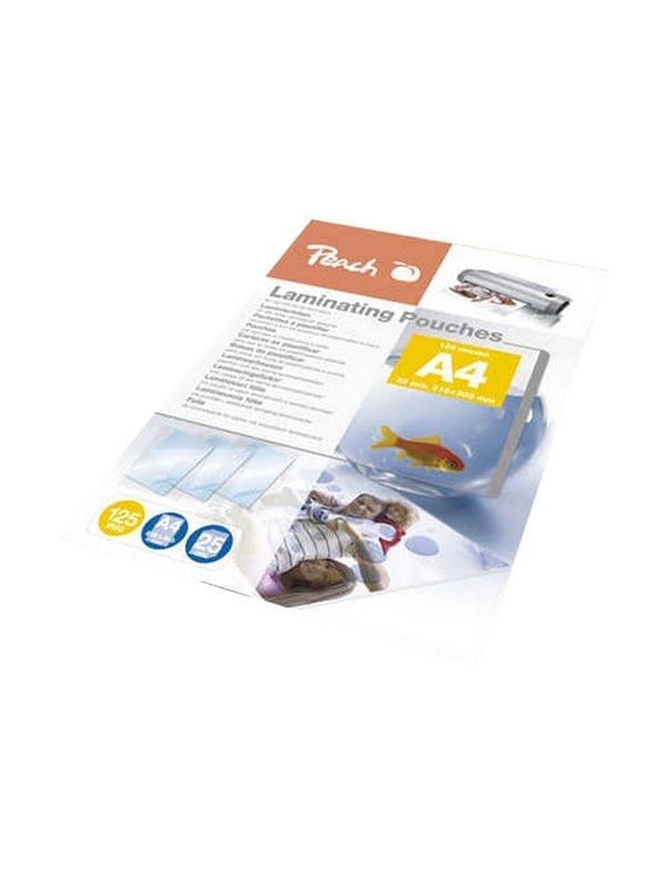 Peach - 25-pack - glossy laminating pouches