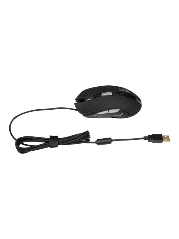 iBOX Aurora A-1 Optical Bekabeld USB Muis Gaming - Muis - Optisch - 6 knoppen - Zwart