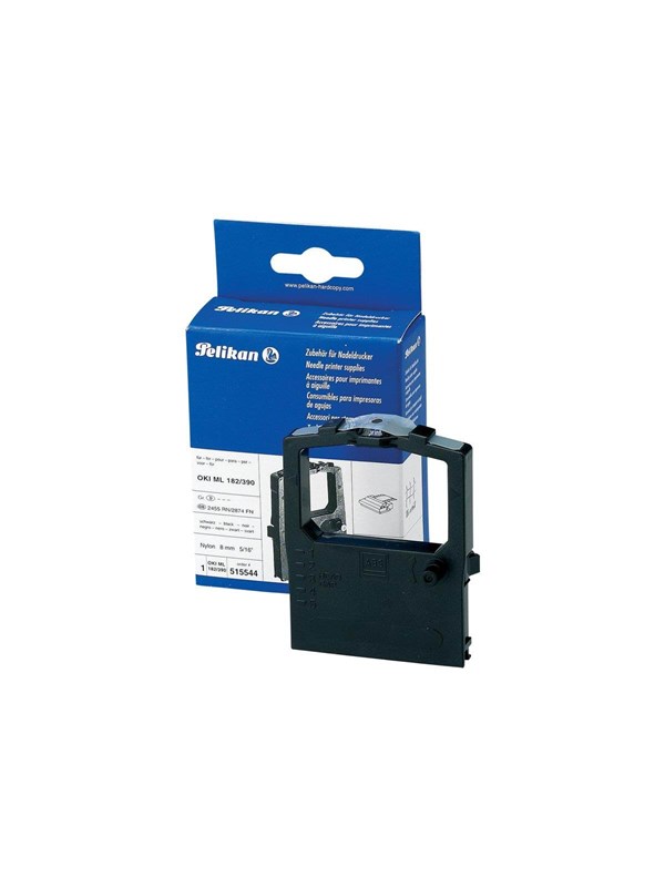 Pelikan compatible impact ribbon OKI ML 182 Zwart