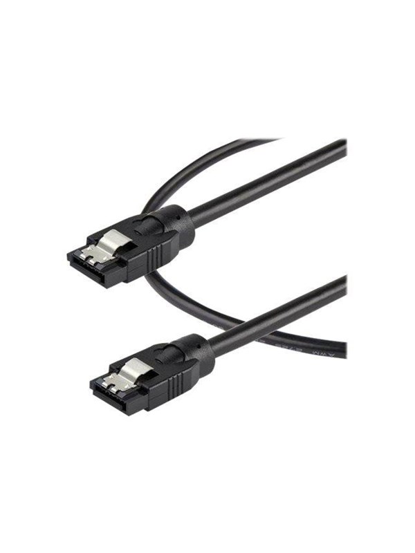 StarTech.com 0.3 m Ronde SATA-kabel - Vergrendelende connectoren - 6Gbs SATA-kabel - SATA-kabel - 30 cm