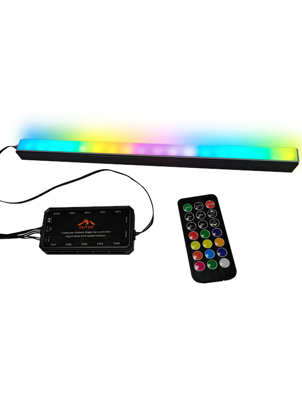 DUTZO Premium Adressable RGB Strip 30cm with Controller & remote