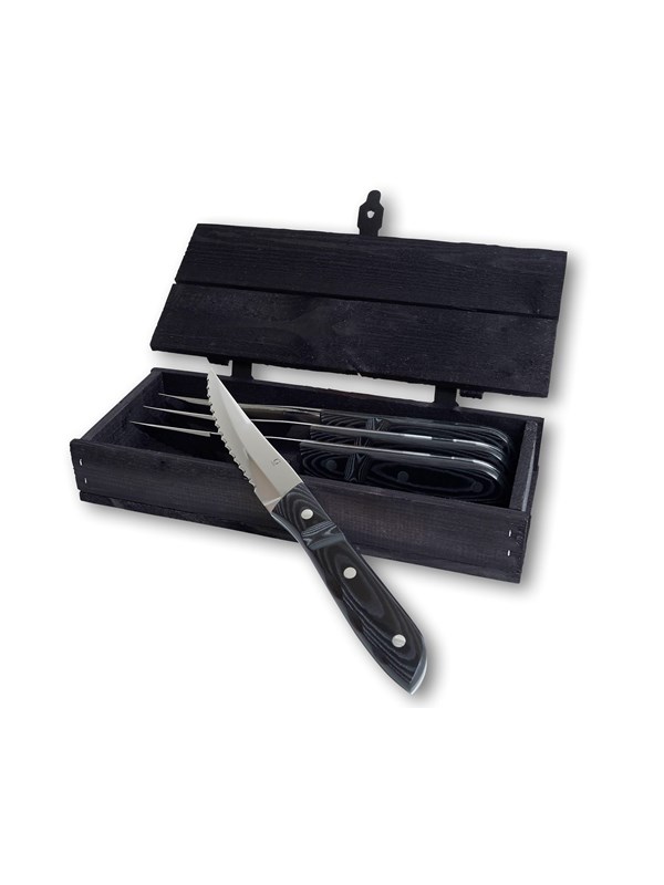 Gense Oude Boer Micarta steakmes XL 4 stuks
