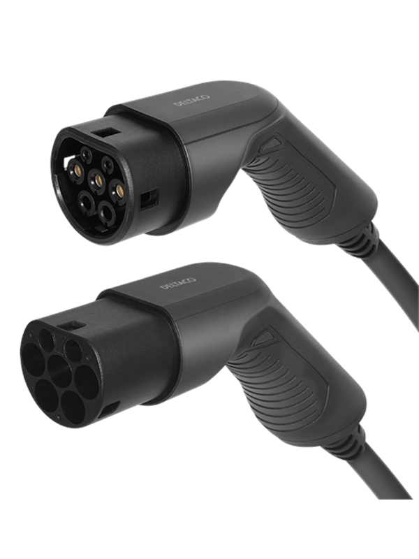 Deltaco e-Charge kabel Type 2 til Type 2 1 fase 32A 7m