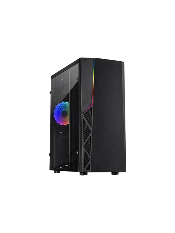 Inter-Tech B-02 - Case - Tower - Zwart