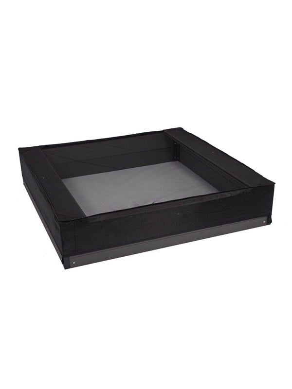Nordic Play Sandbox meshcover 150x150x20 cm Zwart