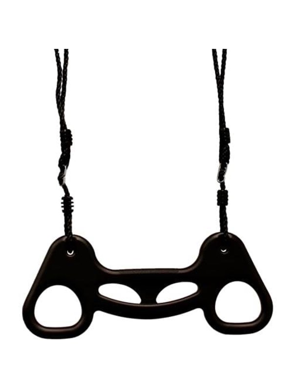 Nordic Play trapeze Schommel Zwart with Zwart rope