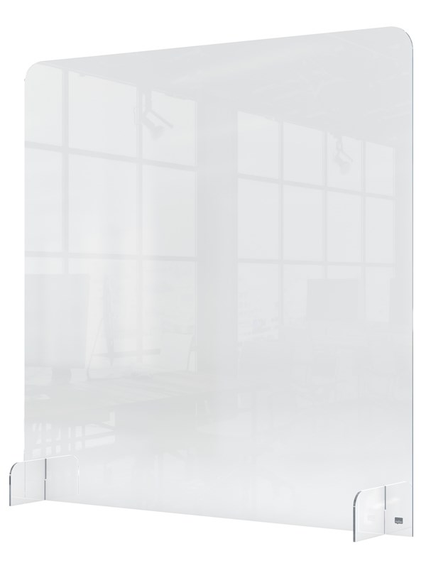 Nobo Skrankedeler akryl uden åbning 70x85cm