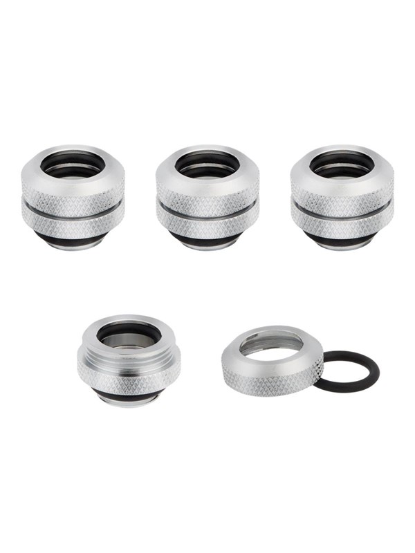 Corsair Hydro X Series XF Hardline Fitting 12MM OD Chroom