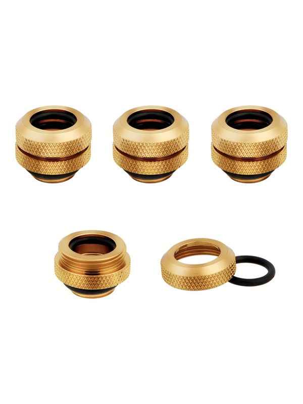 Corsair Hydro X Series XF Hardline Fitting 12MM OD Goud