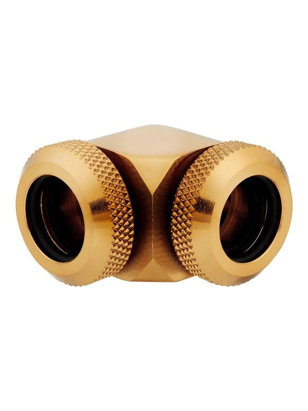 Corsair Hydro X Series XF Hardline 90° 12mm OD Goud