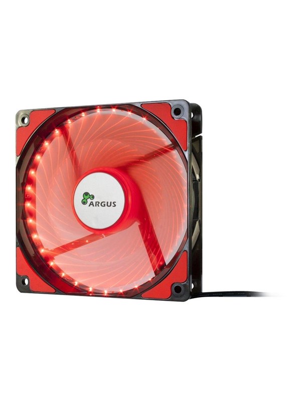 Inter-Tech Argus L-12025 - Case ventilator - 120mm - Red