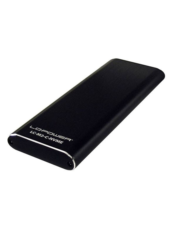 LC-POWER® LC-M2-C-NVME | Behuizing Voor Opslagstations | M.2 SDD-behuizing | Zwart