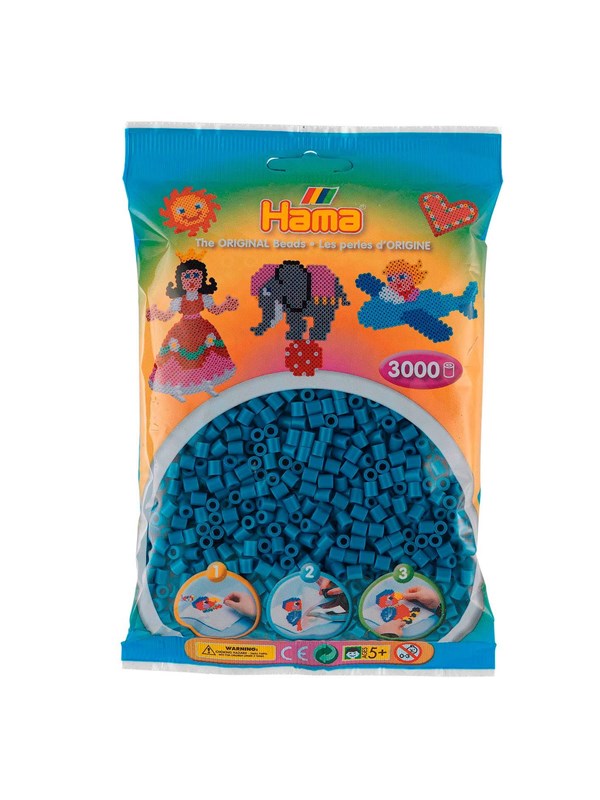 Hama Ironing Kralen - Petrol Blauw (201-83) 3000pcs