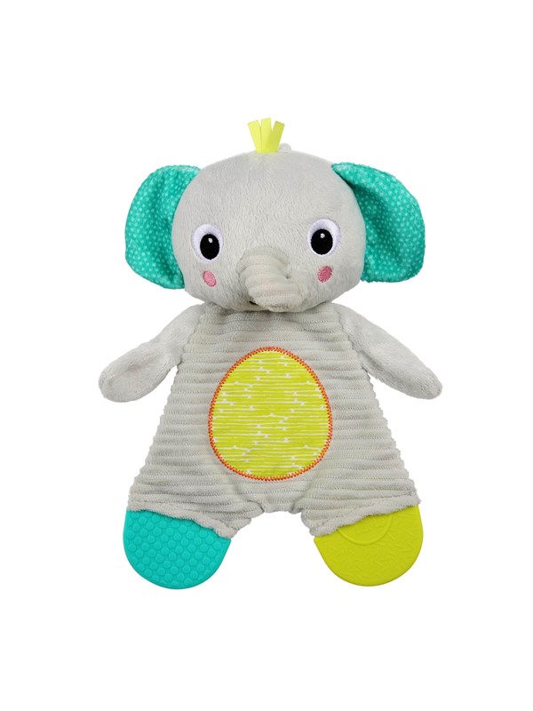 Baby knuffeldoek olifant met bijtfiguur - Bright Starts - vanaf 0 maanden
