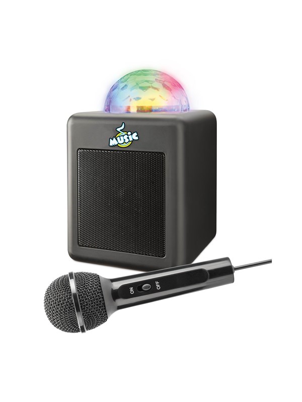 Music Karaoke Disco Speaker w/Mic