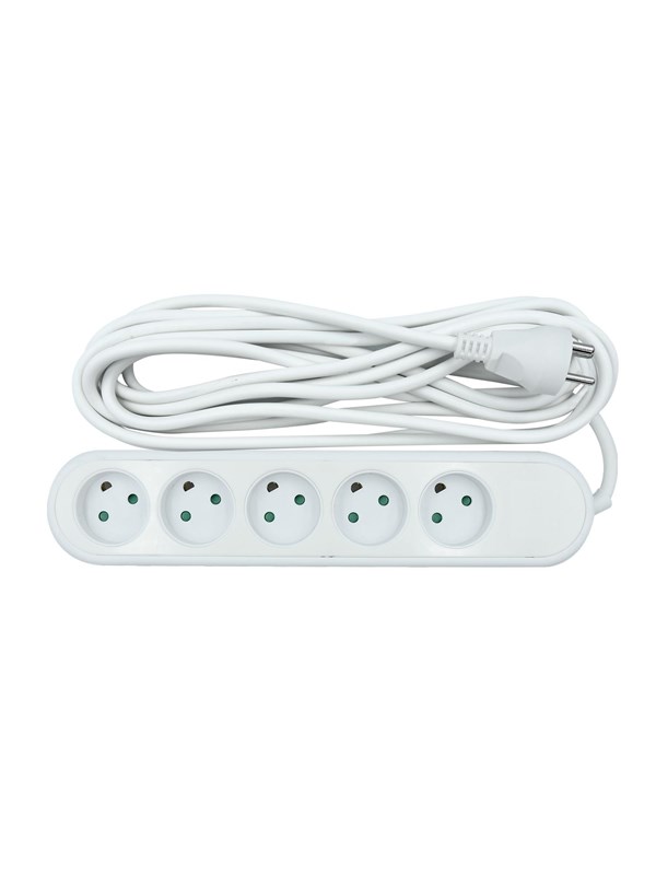 Nordic Quality Power 5-way socket grounded (D) 5m Voeding - ATX - 80 Plus