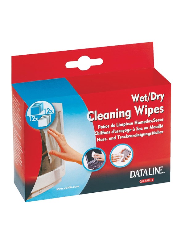 Esselte Dataline Scherm Reinigingsdoekjes Vochtig & Droog
