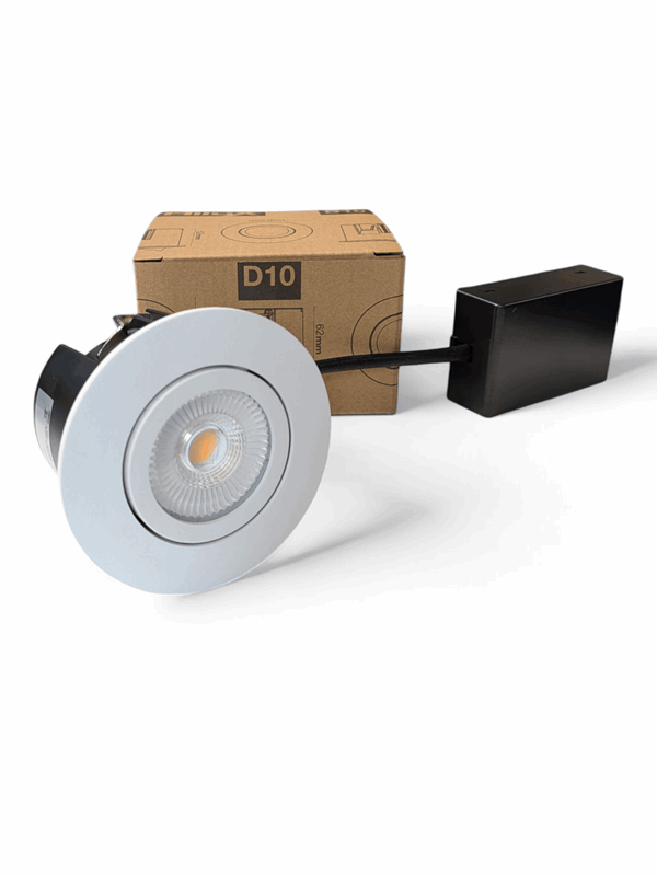 HiluX D10 recessed spot GU10 Matt white