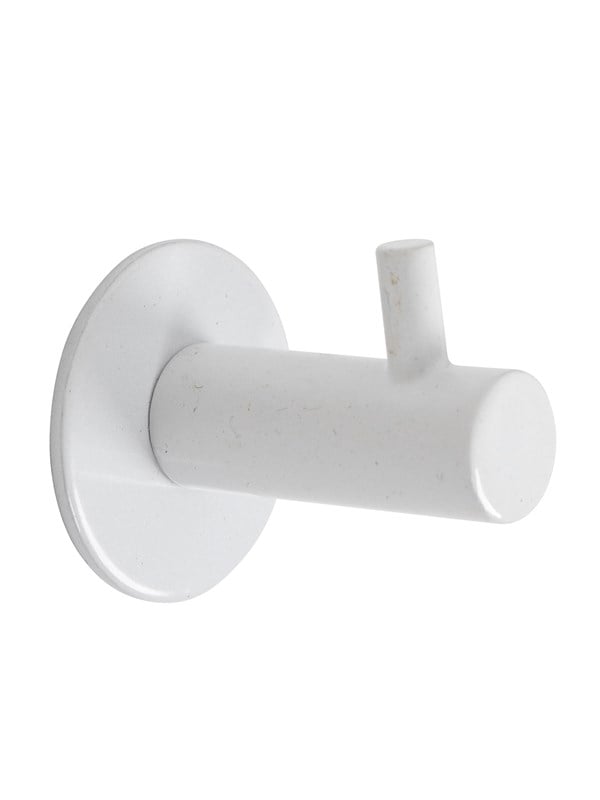 Home>it Coat rack round with 1 peg - Wit