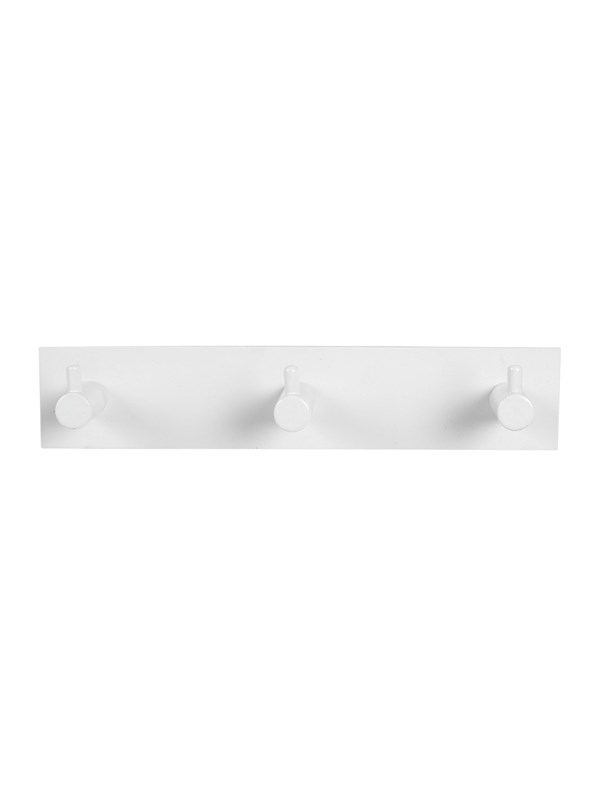 HOME It® Kapstok met 3 haken 20 × 4 x 4 cm wit
