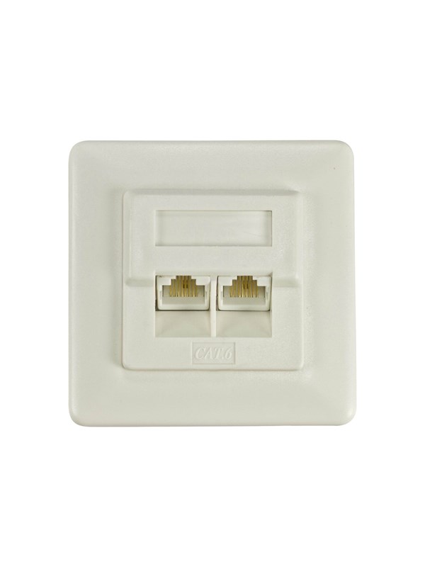 Deltaco Unshielded wall RJ45 stekker