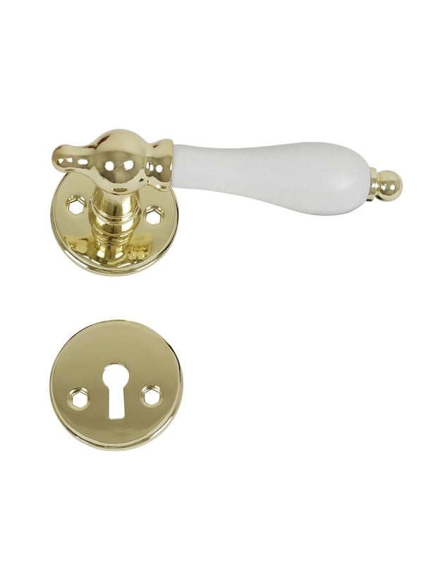 Home>it Messing door handle - Wit grip
