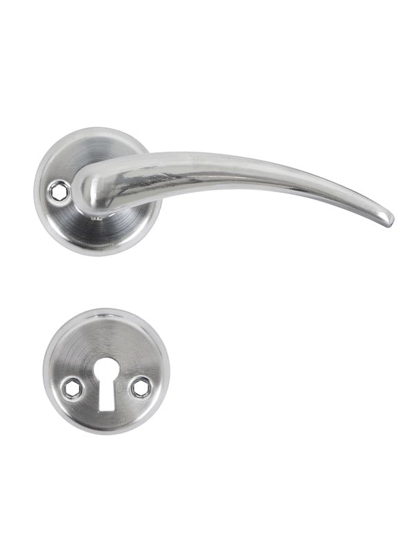 Home>it Geborsteld chroom door handle