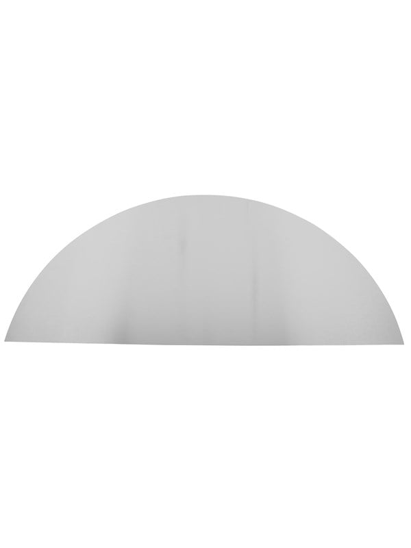 Home>it Kitchen splash plate curved 900 x 450mm - stainless steel