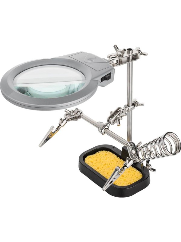 Fixpoint Third hand soldering Ondersteuning with magnifier and h