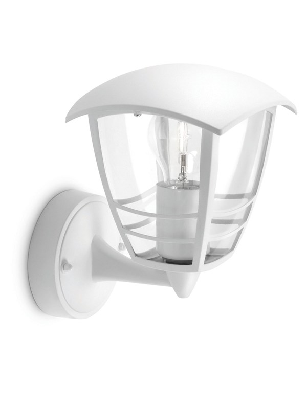 Philips Creek wall lantern white 1x60W 230V