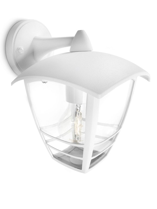 Philips Creek buitenlamp, naar beneden, wit
