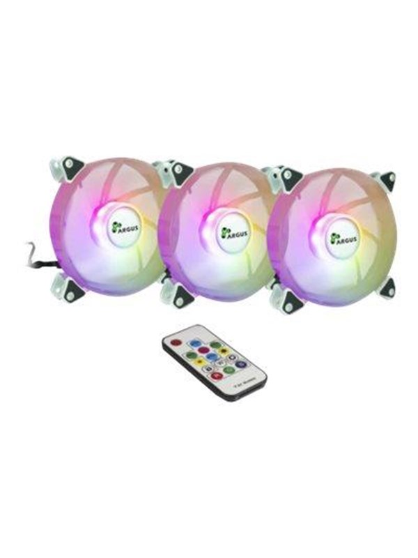 Inter-Tech Argus RS-06 RGB - Case ventilator - 120mm - Wit